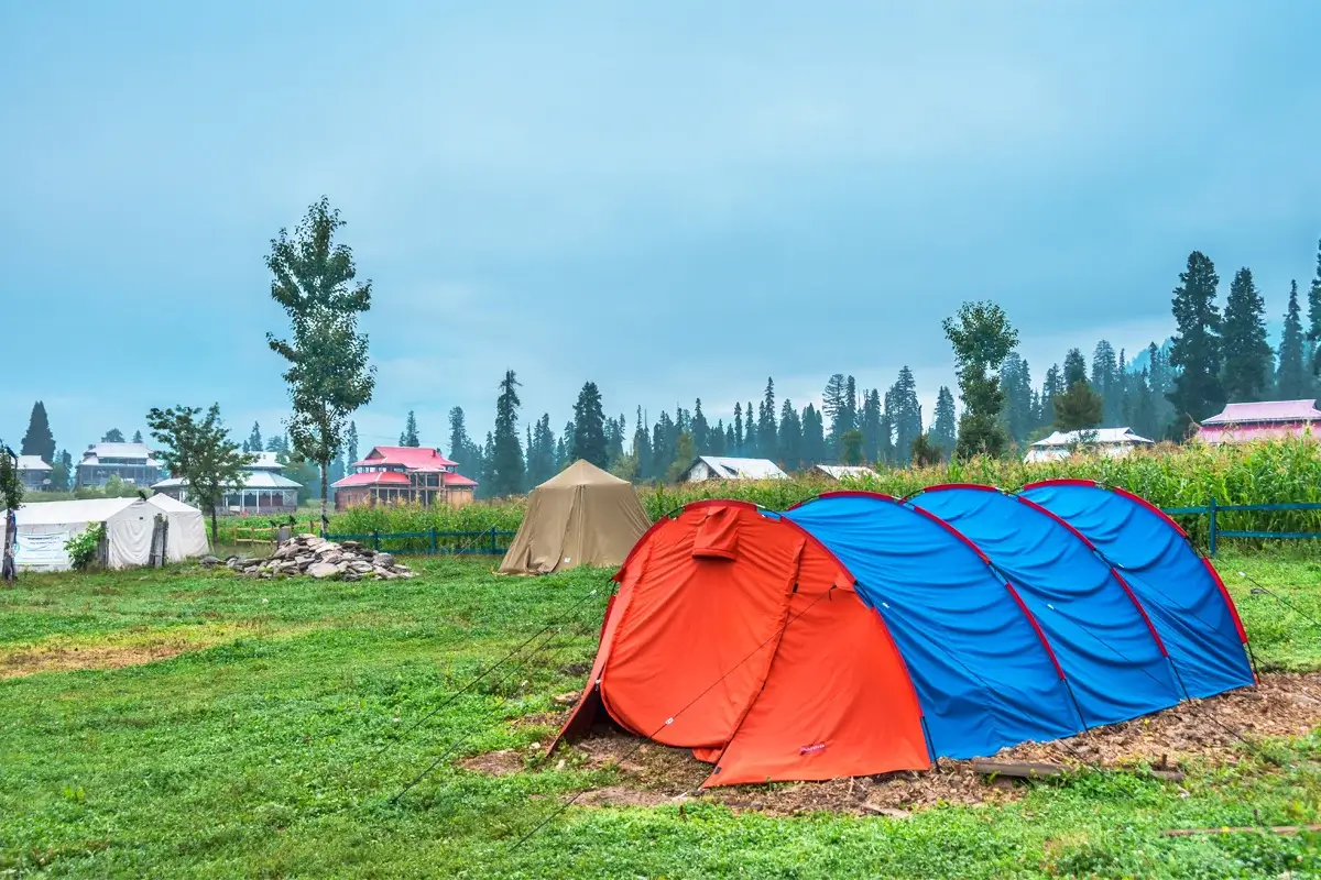 Arang Kel village on the meadow above Kel, Neelum Valley