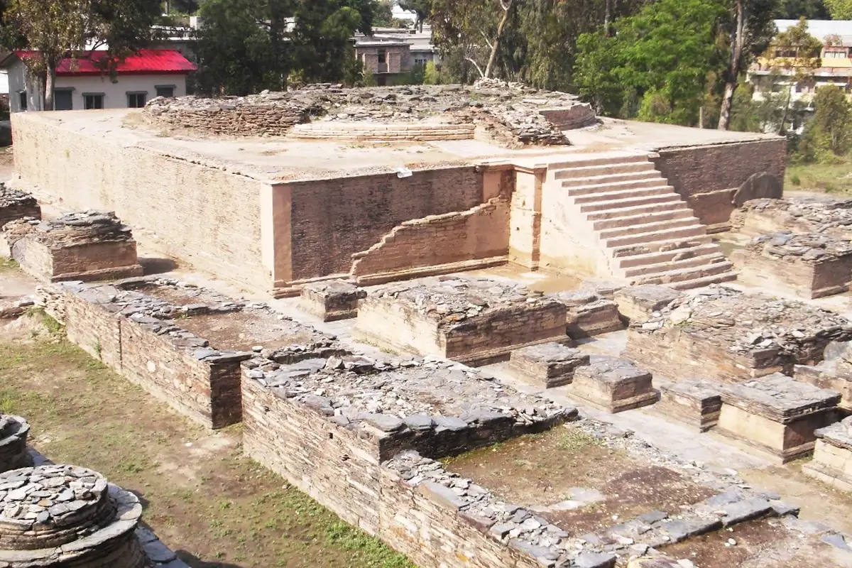 Butkara Stupa Buddhist ruins near Mingora, Swat Valley