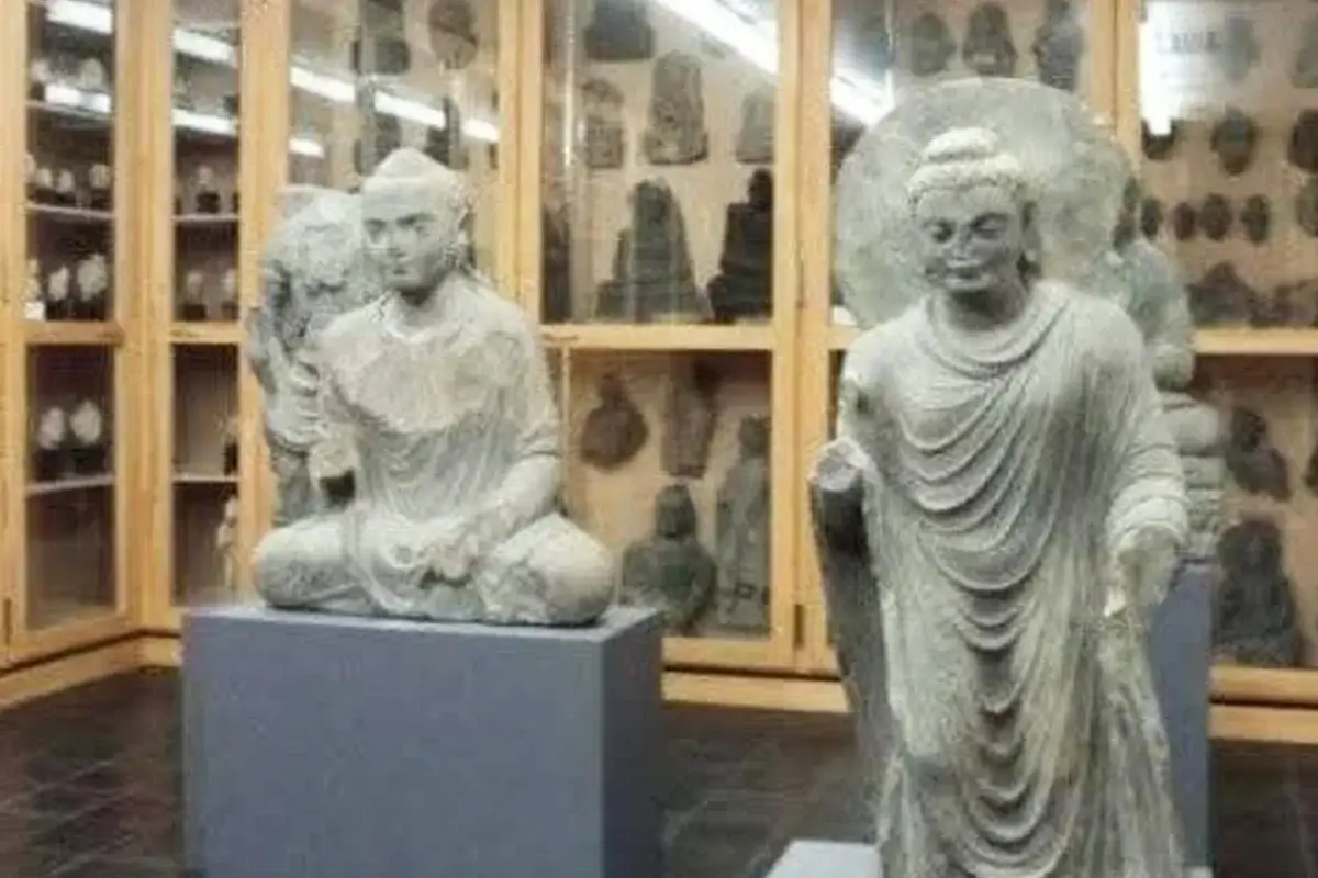 Gandhara Buddhist sculpture on display at Swat Museum, Saidu Sharif