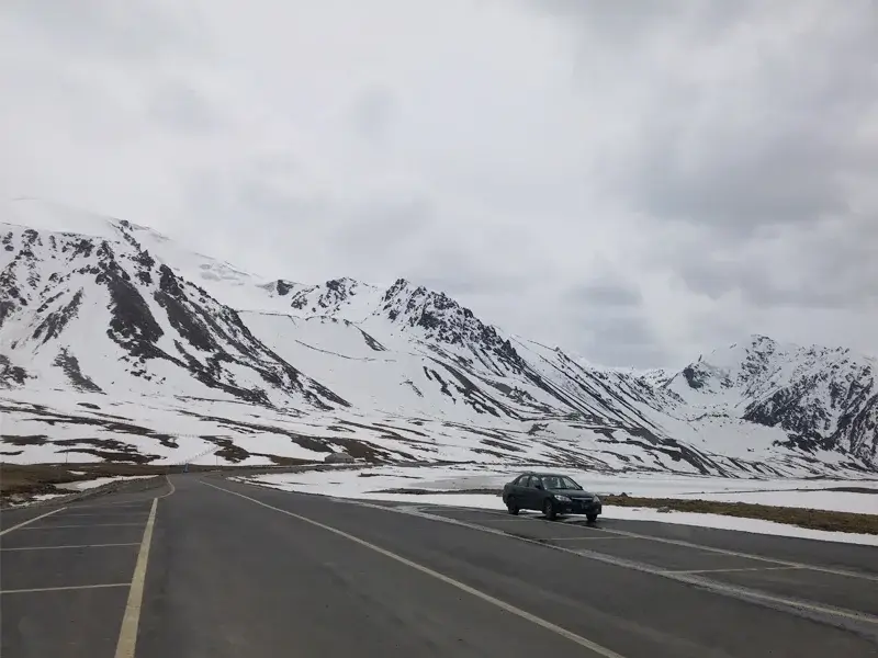 Karakoram Highway climbing towards Khunjerab Pass, Gilgit-Baltistan