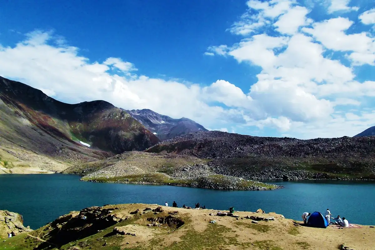 Lulusar Lake on the road towards Babusar Pass, Kaghan Valley