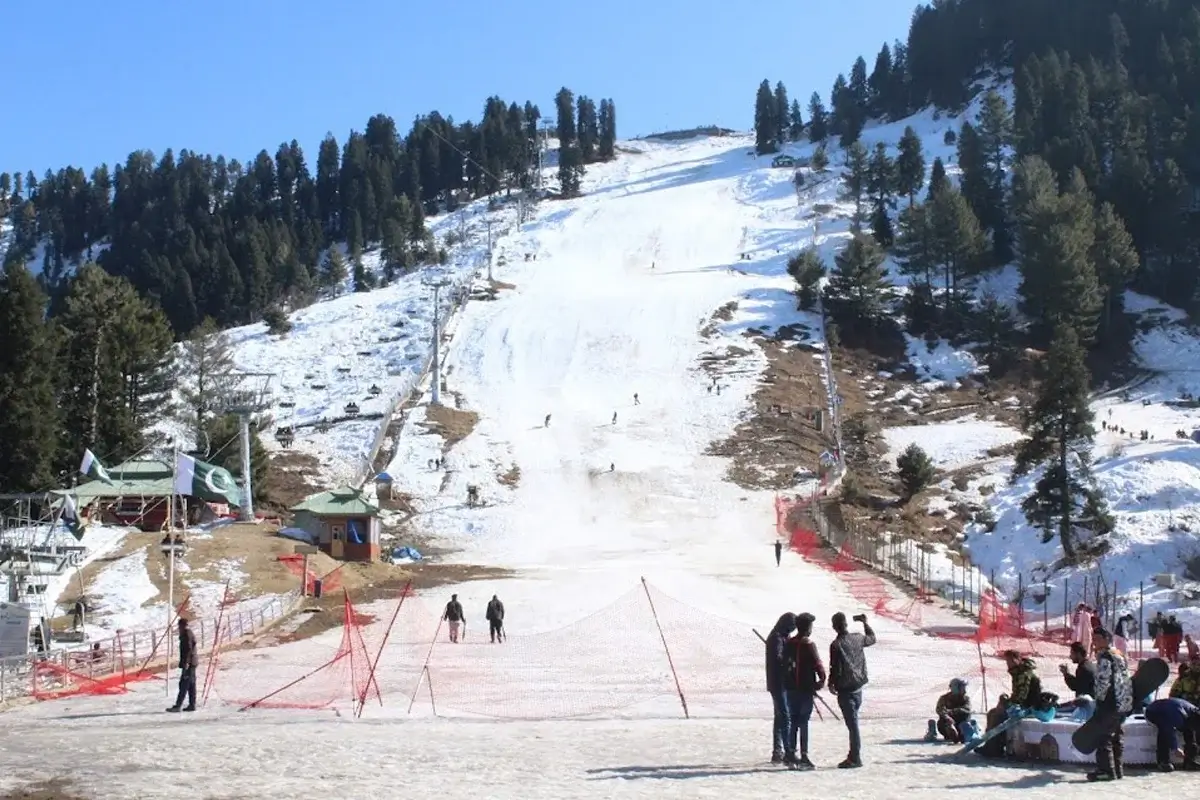 Malam Jabba chairlift and ski slope at 2,600 metres, Swat