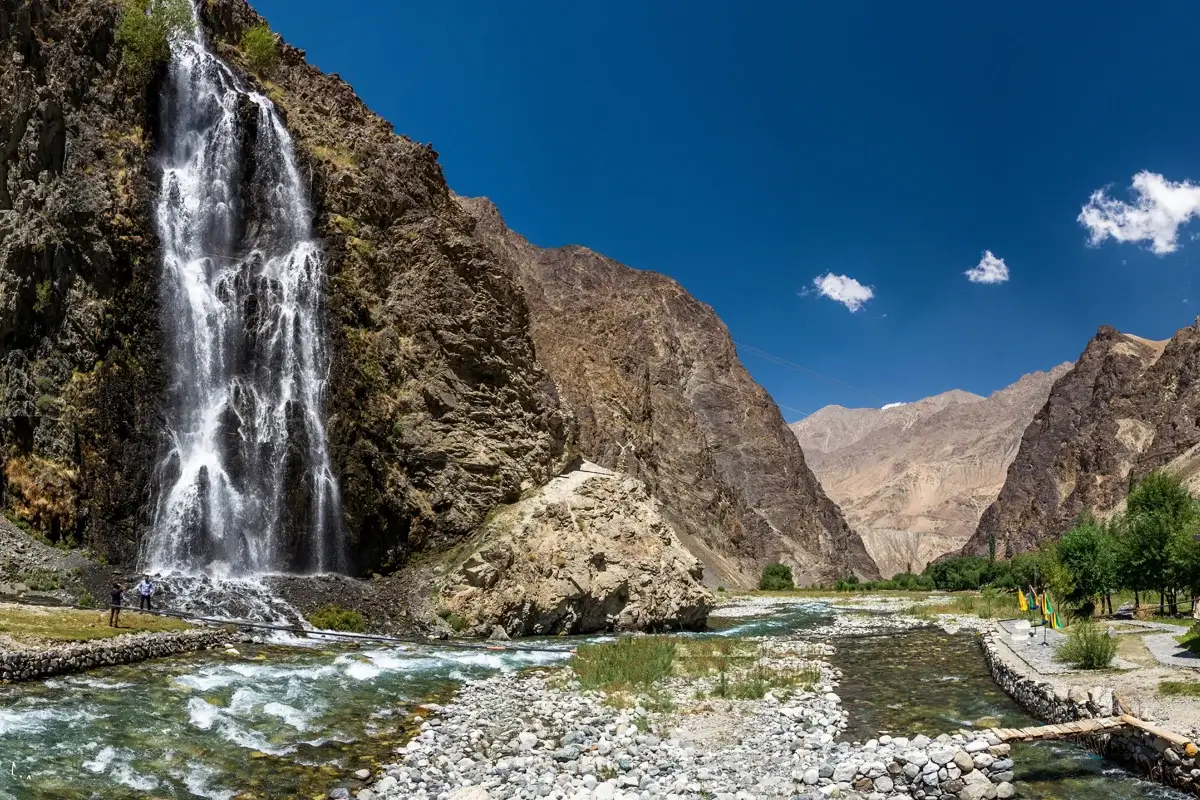 Manthokha waterfall in Kharmang valley, Baltistan