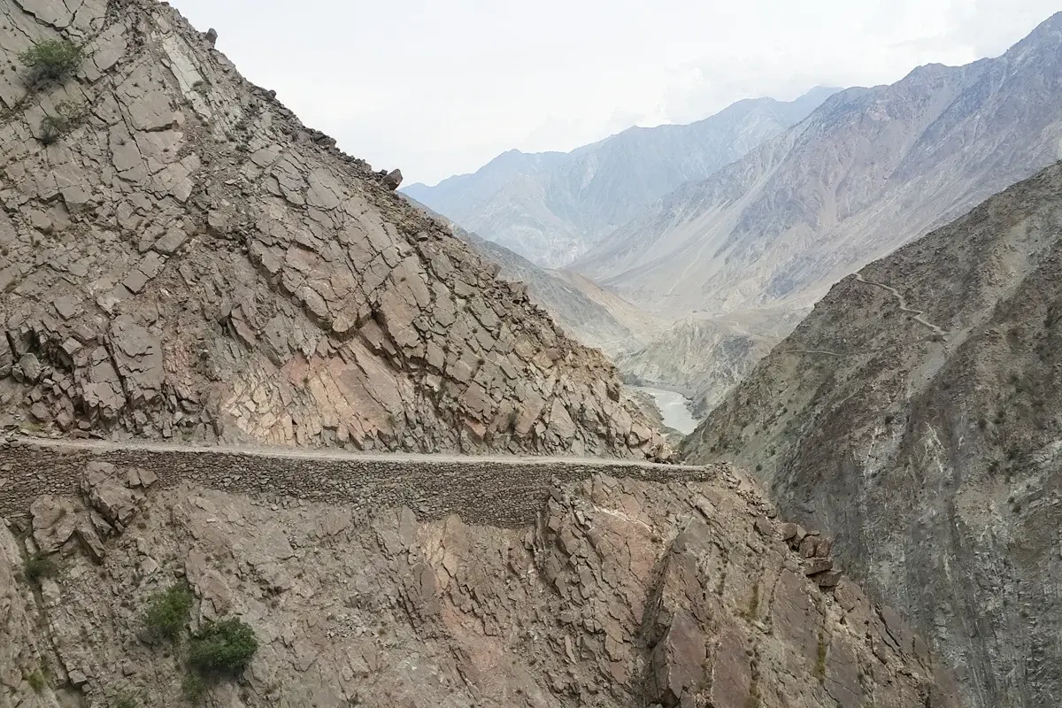 Raikot Bridge on the Karakoram Highway, start of the Fairy Meadows jeep track