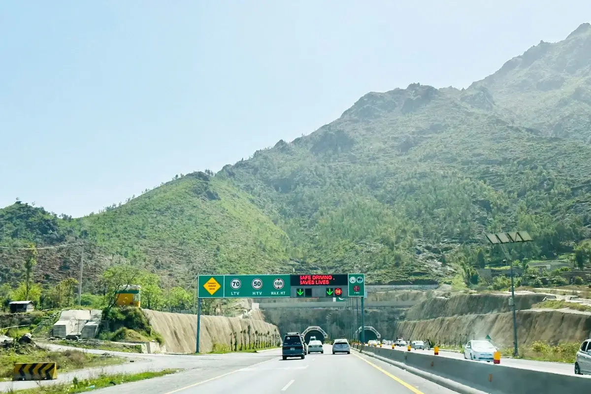 Swat Expressway motorway approaching the Swat valley from Islamabad