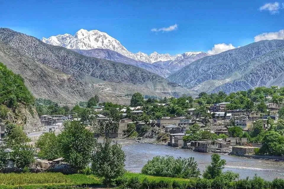 Chitral Valley and its surrounding mountains