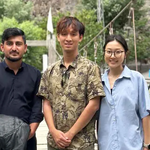 Couple from Hong Kong on a Skardu tour