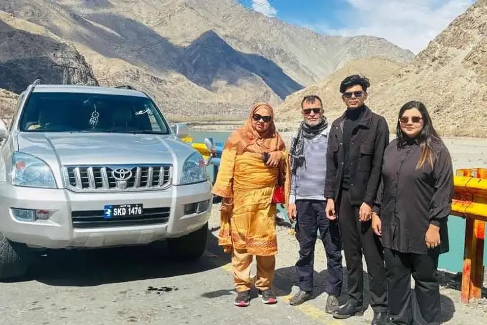 Family from Bangladesh in Skardu Valley