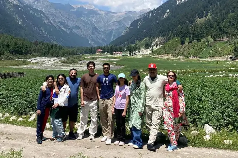 Family from Islamabad enjoying Kumrat Valley