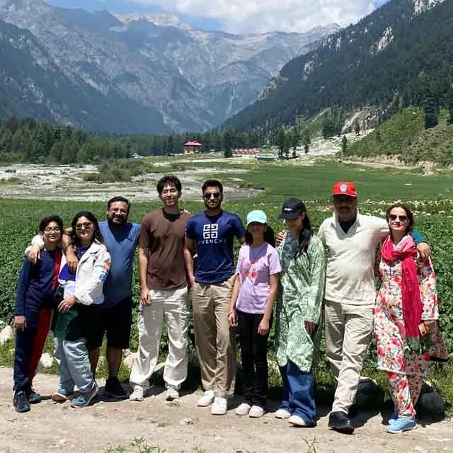Family from Islamabad enjoying Kumrat Valley