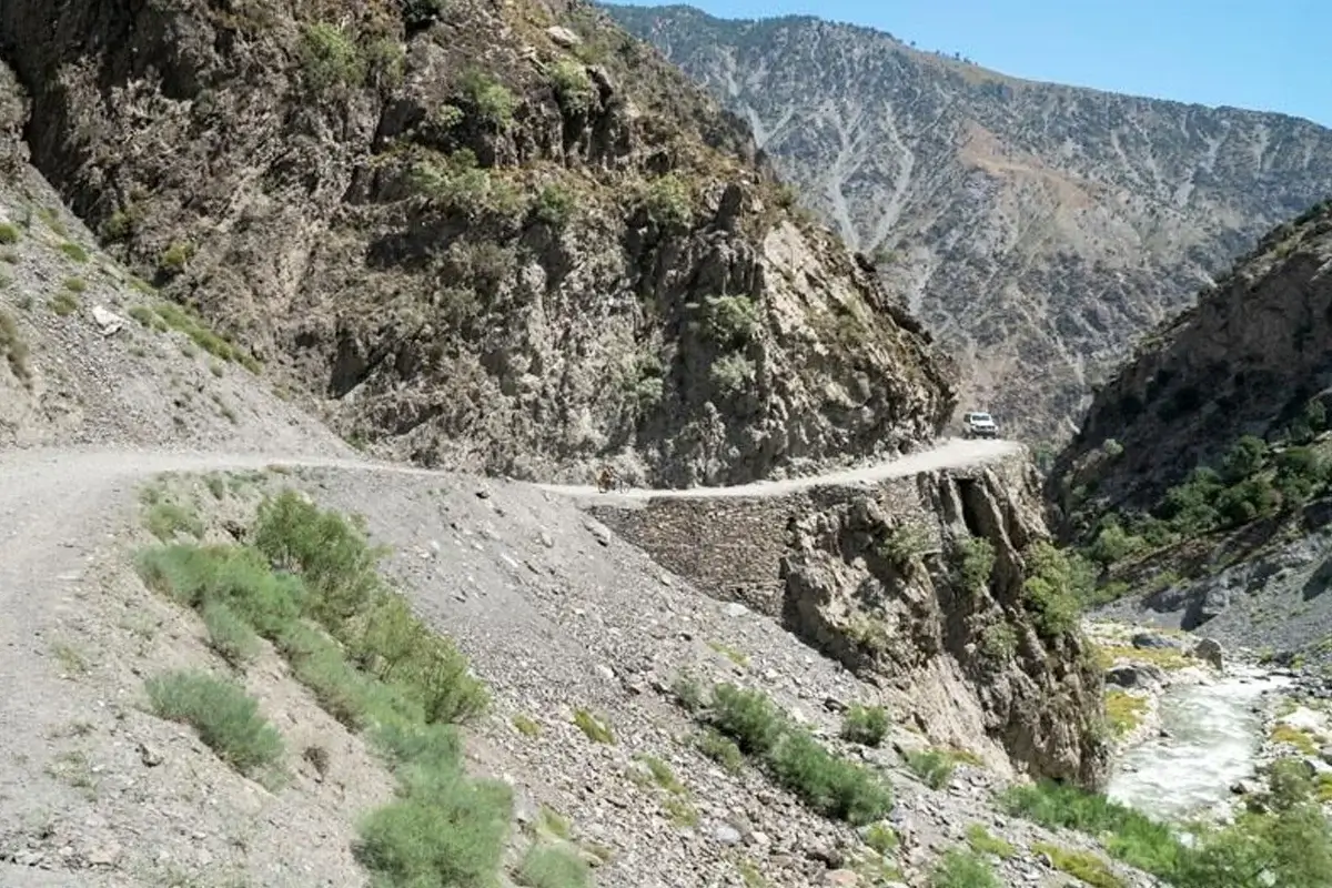 Road from Ayun into the Kalash valleys, Chitral district