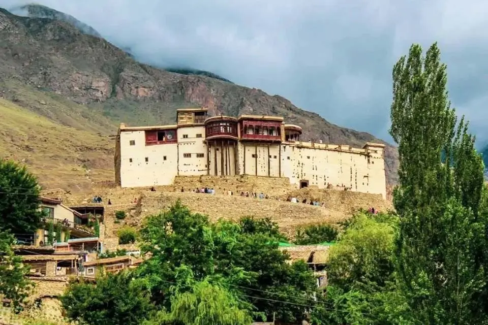 Baltit Fort above Karimabad in Hunza Valley, Gilgit-Baltistan