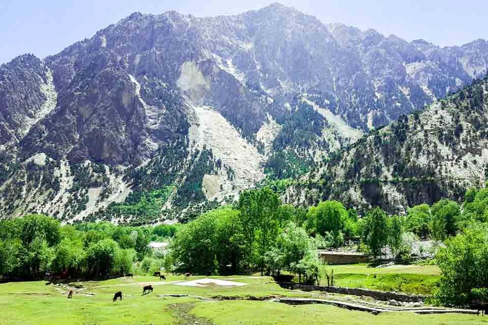 Bumburet valley in the Kalash valleys of Chitral district
