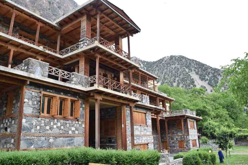 Kalasha Dur museum building in Bumburet valley, Chitral